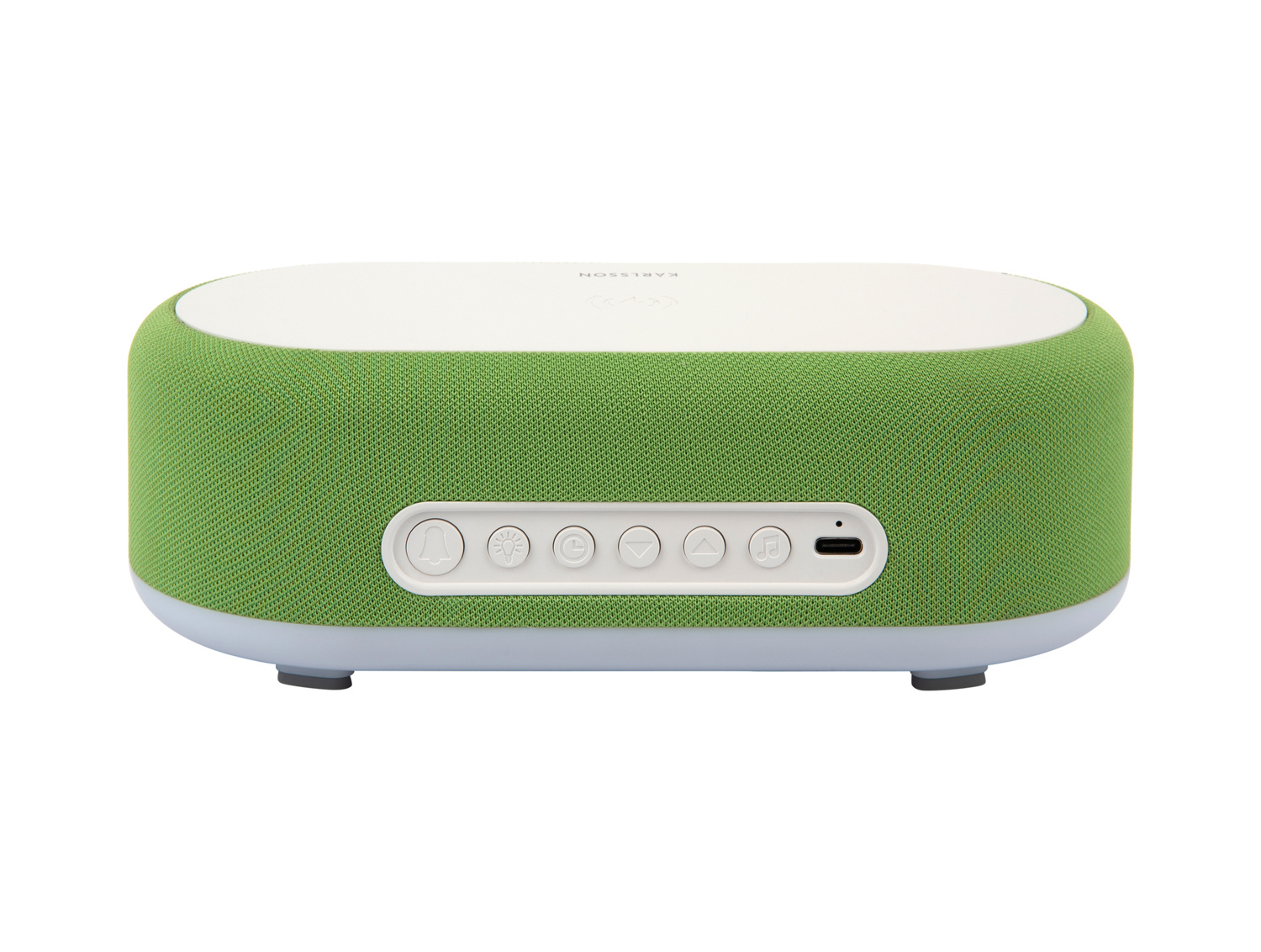 Karlsson - Wekker Vogue w. Phone Charger And Blue Tooth - Heldergroen