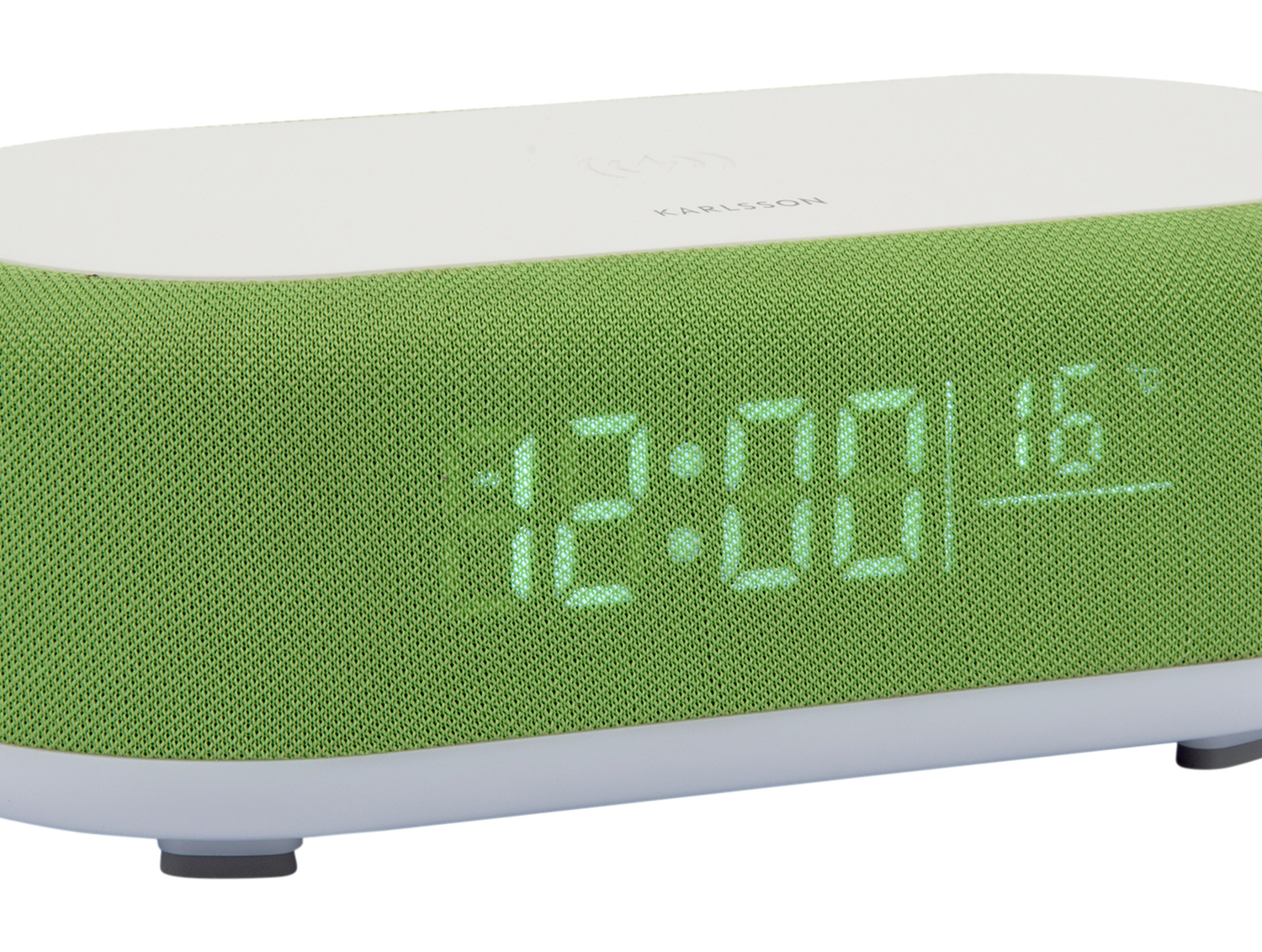 Karlsson - Wekker Vogue w. Phone Charger And Blue Tooth - Heldergroen