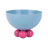 Present Time - Schaal Double Funky Small - Soft blue & bright pink