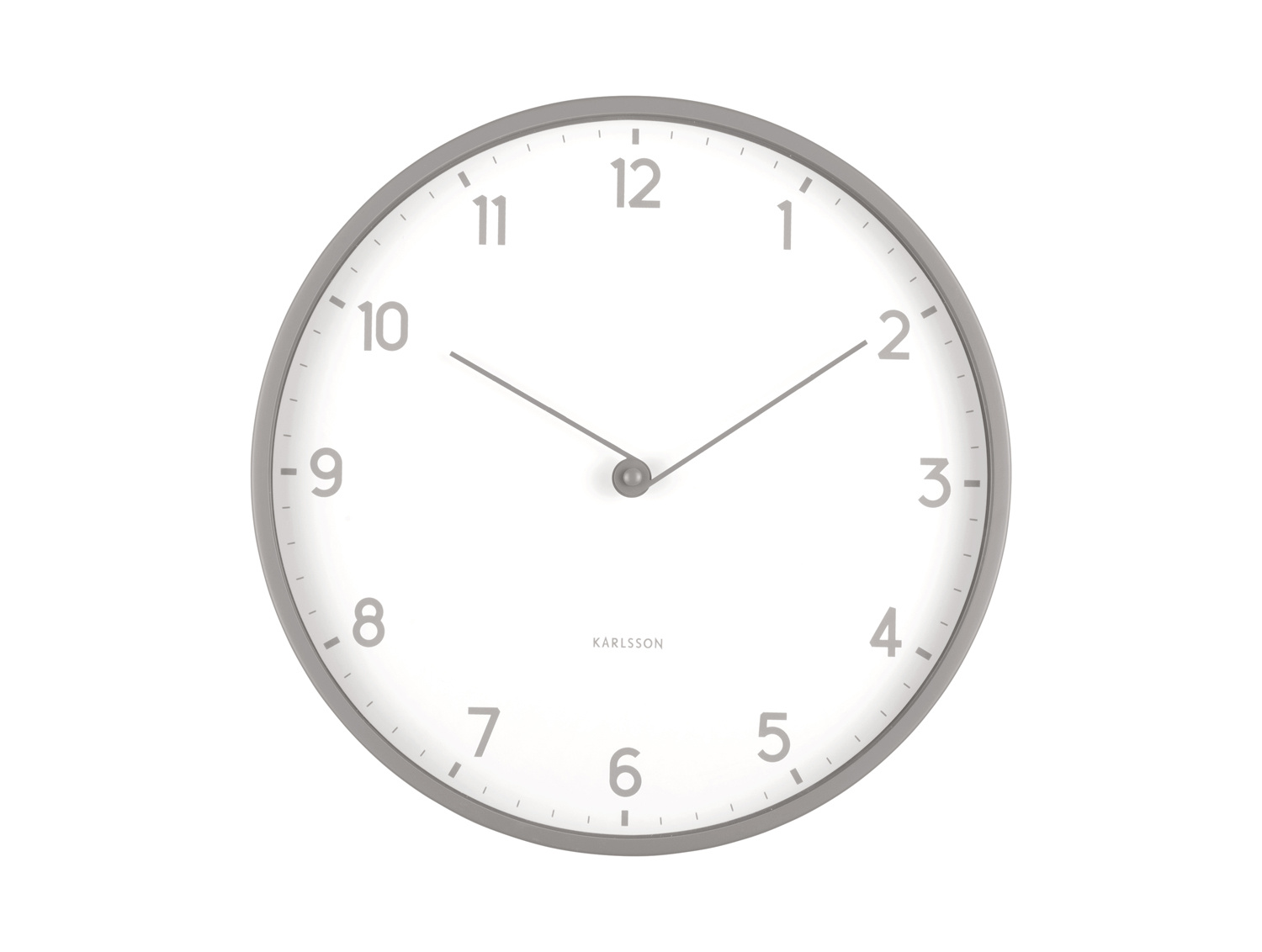 Karlsson - Wandklok Sencillez - Donkergrijs- Ø30cm