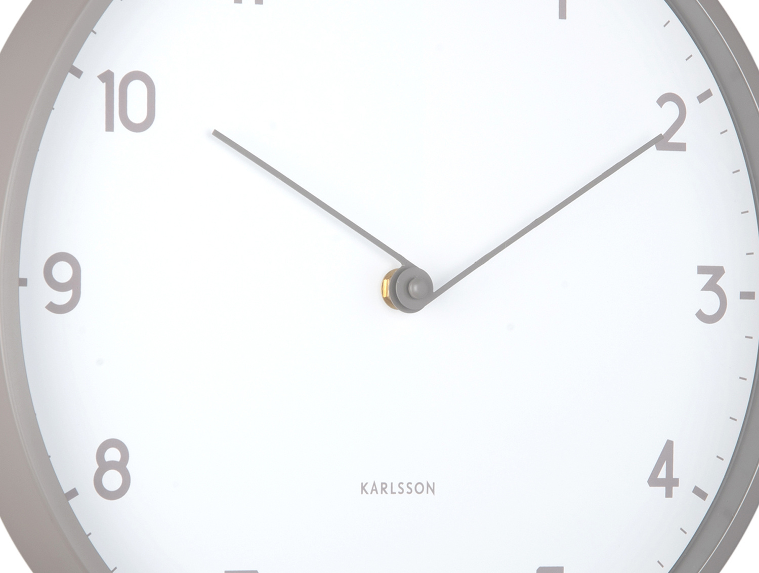 Karlsson - Wandklok Sencillez - Donkergrijs- Ø30cm