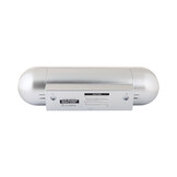 Karlsson - Wandklok Tube Flip - Zilver