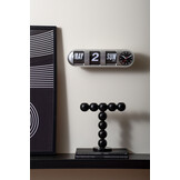 Karlsson - Wandklok Tube Flip - Zilver