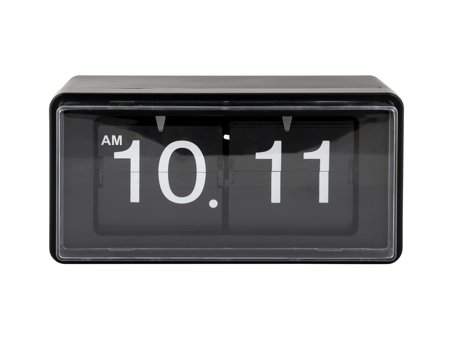 Karlsson - Wand/Tafelklok Retro Boxed Flip - Zwart