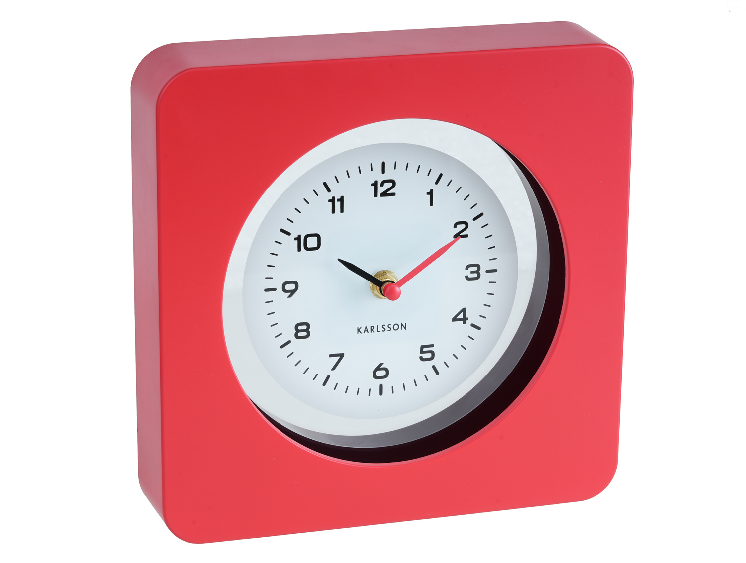 Karlsson - Wandklok New Vintage - Bright red- Ø22cm