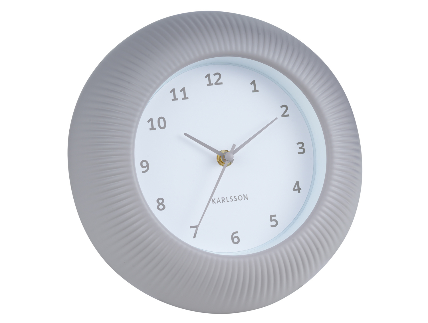 Karlsson - Wandklok Tender Rib - Warmgrijs- Ø25cm