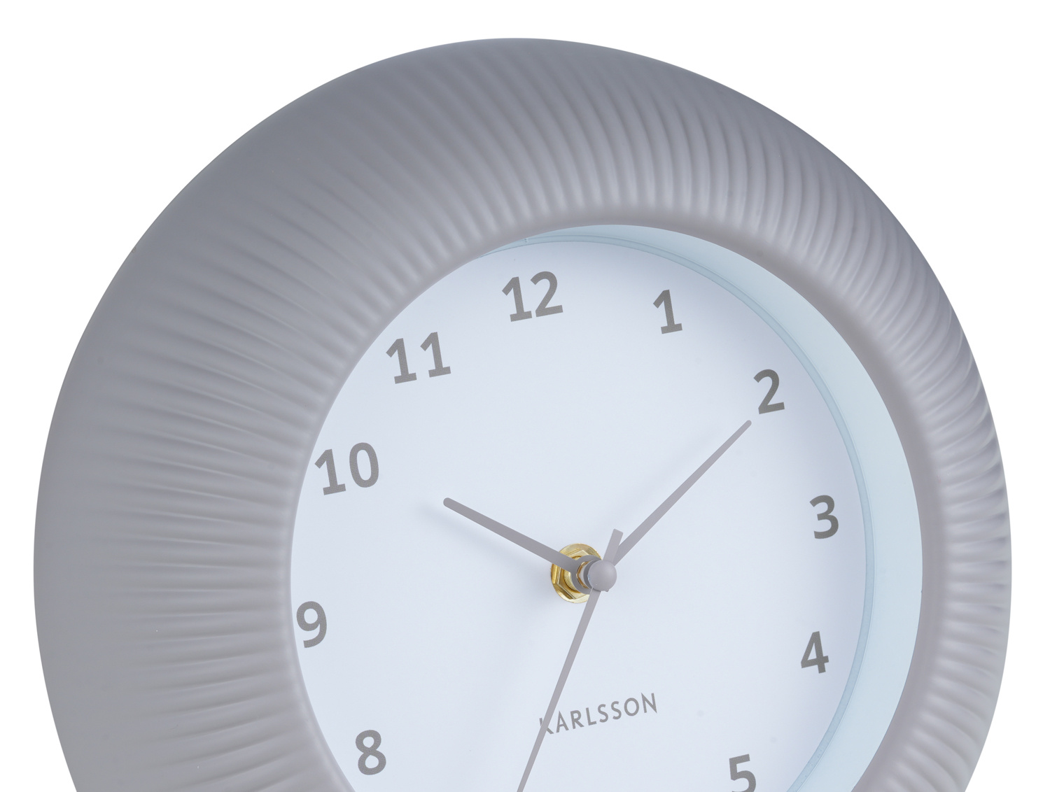 Karlsson - Wandklok Tender Rib - Warmgrijs- Ø25cm