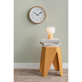 Karlsson - Wandklok Modern Factory - Ochre yellow & dark blue- Ø30cm