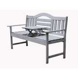 ZOMER-Sens-Line - Nevada Tuinbank - 150cm - Hout Grijs