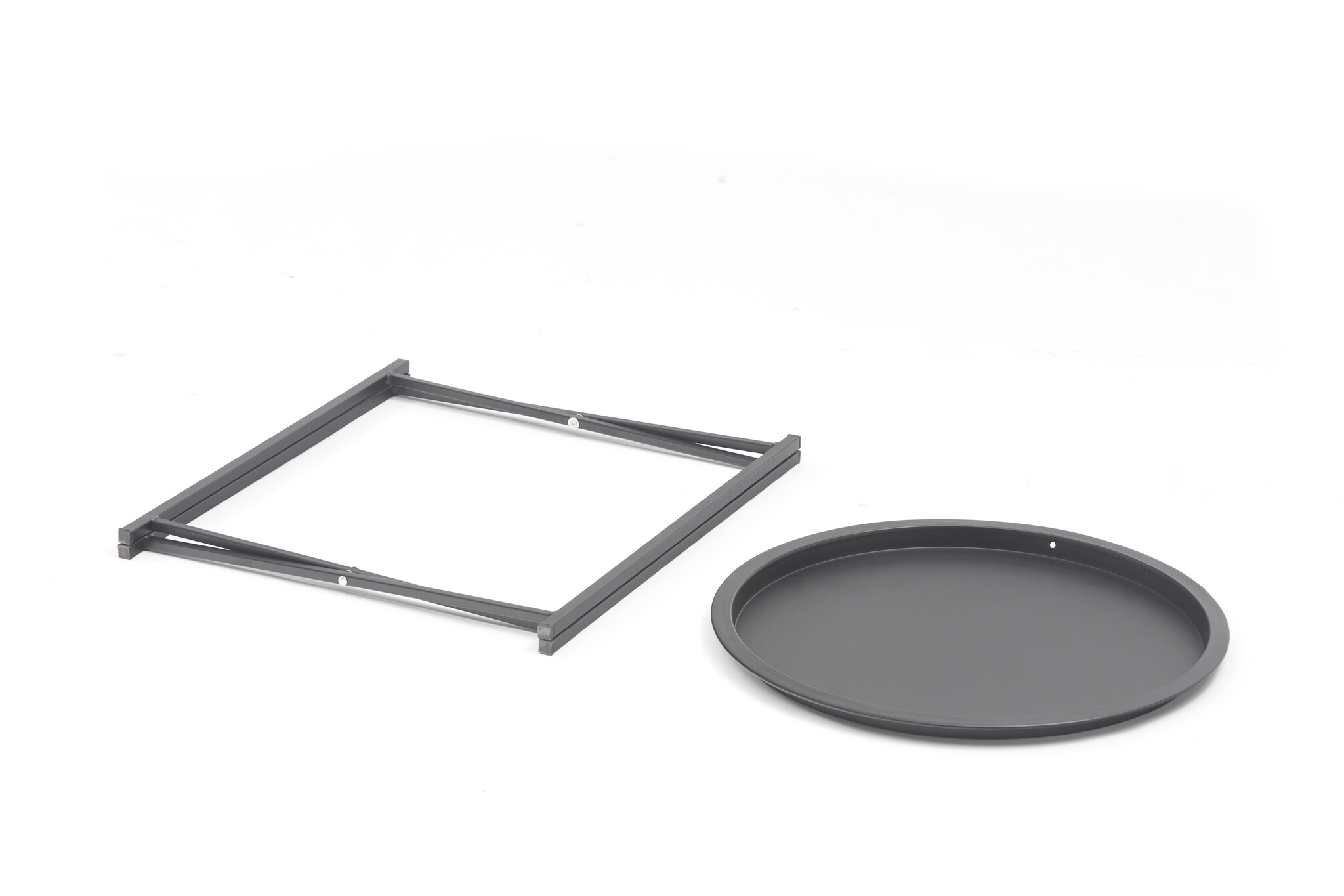 ZOMER-Sens-Line - Nora Bijzettafel - Ø46cm - Metaal Zwart