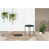 ZOMER-Sens-Line - Nora Bijzettafel - Ø46cm - Metaal Zwart