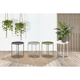 ZOMER-Sens-Line - Nora Bijzettafel - Ø46cm - Metaal Zwart