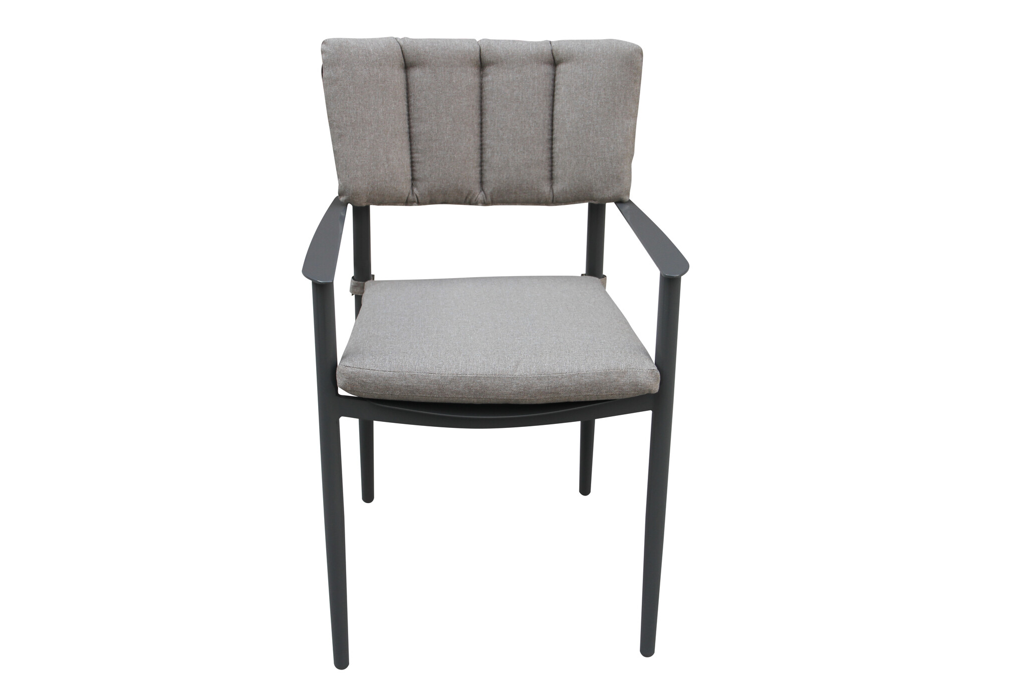 ZOMER-Sens-Line - Alicante - Eetkamerstoelen - Set van 4 - 56,5x59,5x87 - Aluminium - Grijs