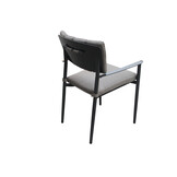 ZOMER-Sens-Line - Alicante - Eetkamerstoelen - Set van 4 - 56,5x59,5x87 - Aluminium - Grijs