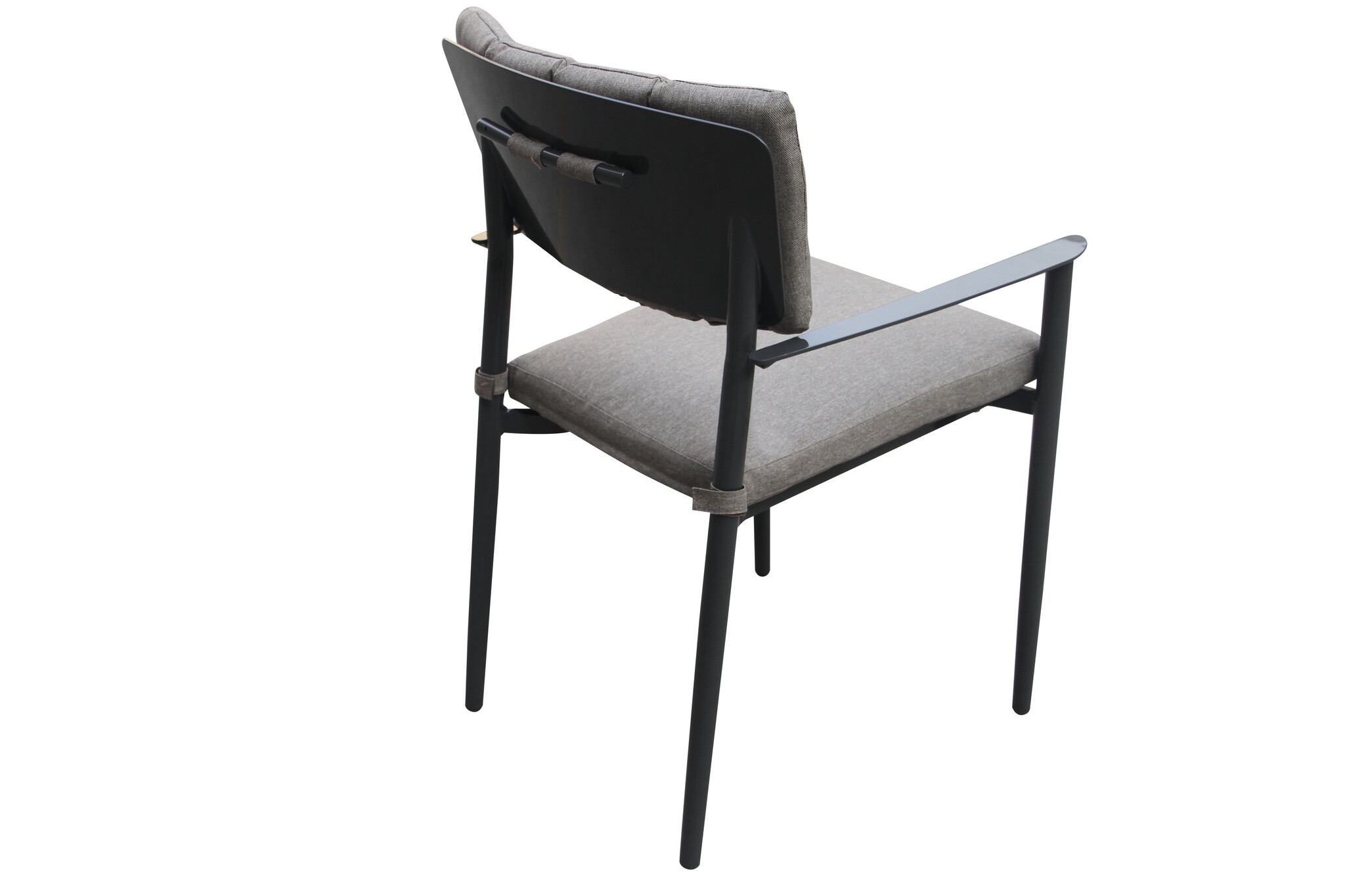 ZOMER-Sens-Line - Alicante - Eetkamerstoelen - Set van 4 - 56,5x59,5x87 - Aluminium - Grijs