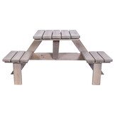 ZOMER-Sens-Line - Berlin wand Picknicktafel - 158,5x58x78,5cm - Bruin