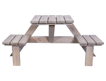 ZOMER-Sens-Line - Berlin wand Picknicktafel - 158,5x58x78,5cm - Bruin