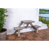 ZOMER-Sens-Line - Berlin wand Picknicktafel - 158,5x58x78,5cm - Bruin