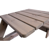 ZOMER-Sens-Line - Berlin wand Picknicktafel - 158,5x58x78,5cm - Bruin