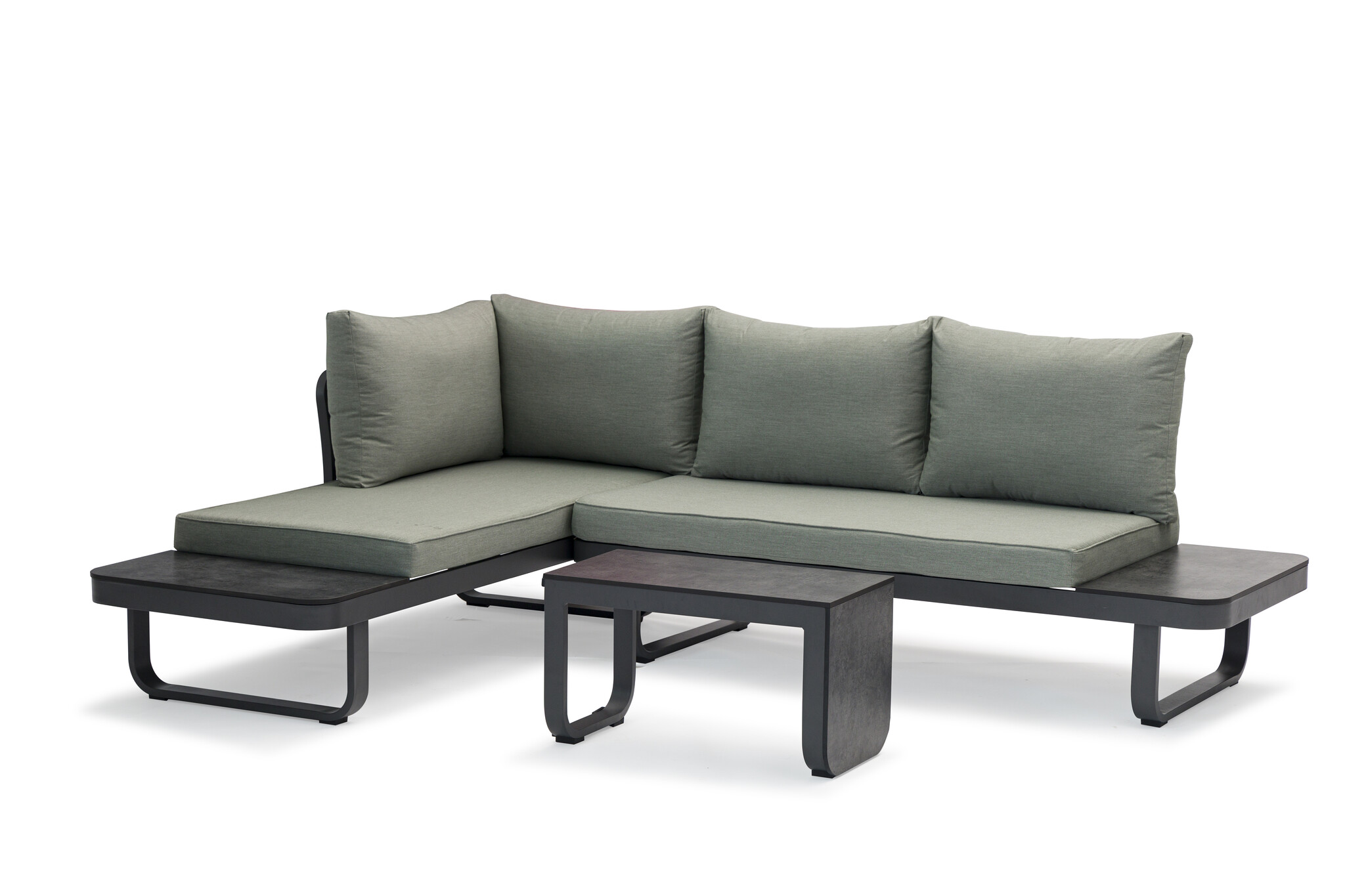 ZOMER-Sens-Line - Palmos Loungeset - Multifunctioneel - Aluminium - Groen