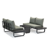 ZOMER-Sens-Line - Palmos Loungeset - Multifunctioneel - Aluminium - Groen