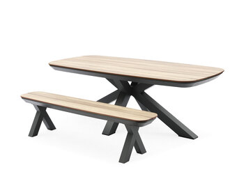 ZOMER-Sens-Line - Bradford Tuinbank - 182cm - Kunststof Bruin