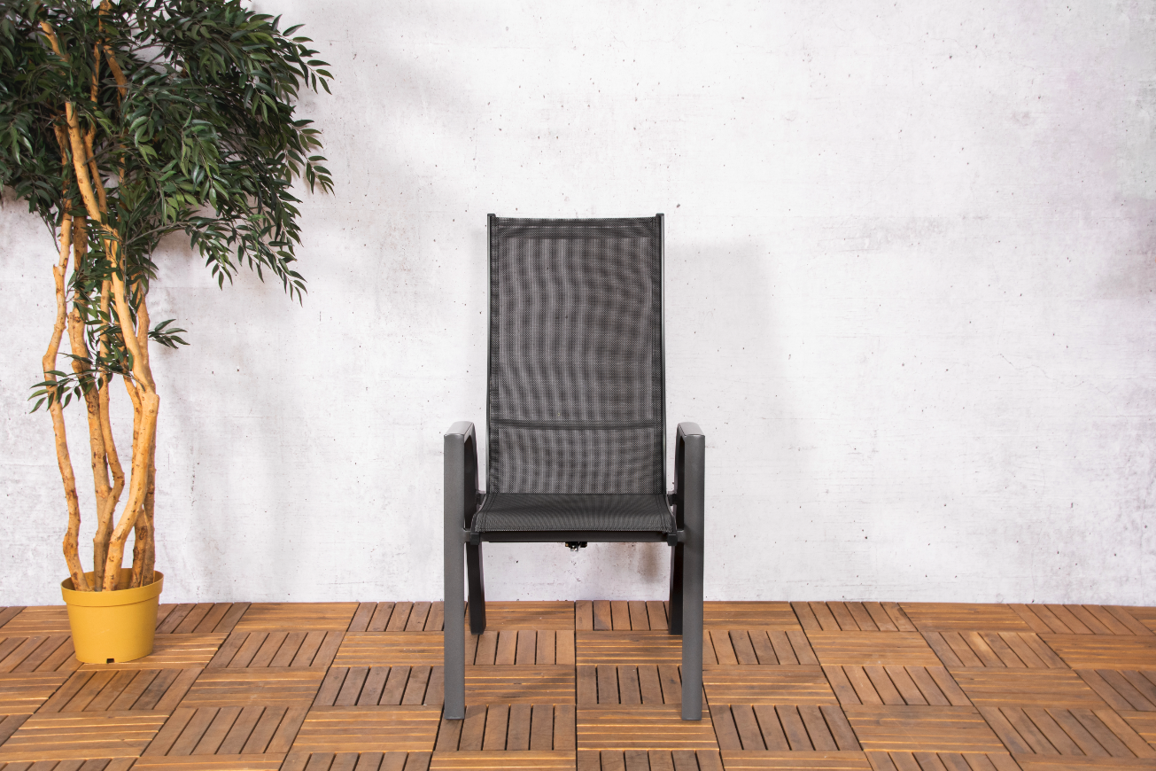 ZOMER-Sens-Line - Lucca verstelbare stapelstoel - Set van 2 - 57x85x110 - Aluminium