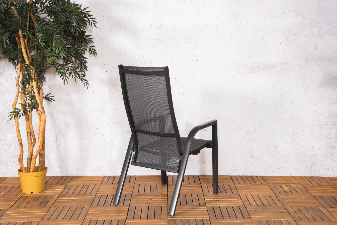 ZOMER-Sens-Line - Lucca verstelbare stapelstoel - Set van 2 - 57x85x110 - Aluminium