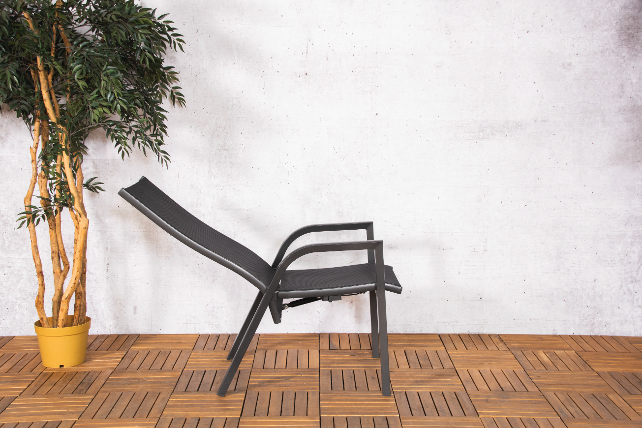 ZOMER-Sens-Line - Lucca verstelbare stapelstoel - Set van 2 - 57x85x110 - Aluminium