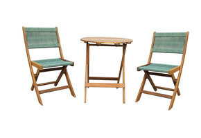 ZOMER-Sens-Line - Lanzarote Bistro Set - Hout - Groen