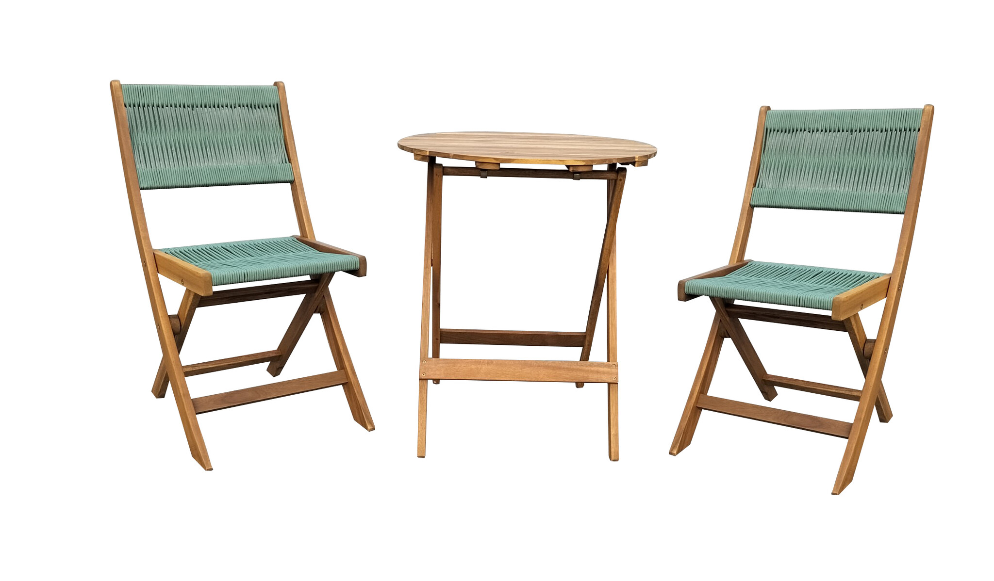 ZOMER-Sens-Line - Lanzarote Bistro Set - Hout - Groen