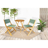 ZOMER-Sens-Line - Lanzarote Bistro Set - Hout - Groen
