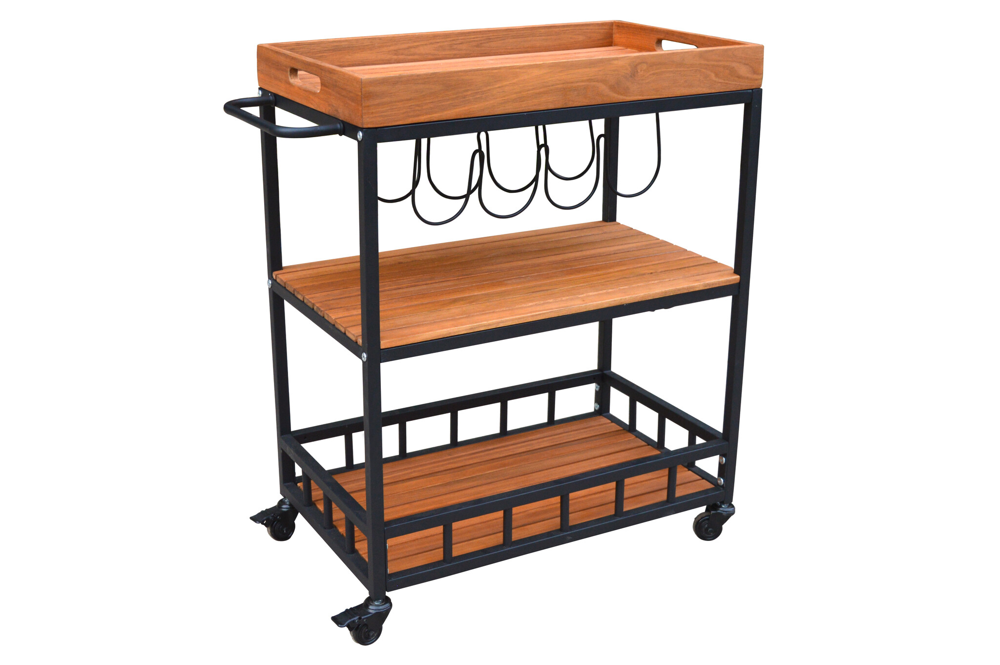 ZOMER-Sens-Line - Butler Trolley - 67x40x84cm - Acaciahout