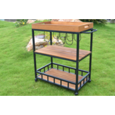 ZOMER-Sens-Line - Butler Trolley - 67x40x84cm - Acaciahout