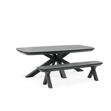 ZOMER-Sens-Line - Bradford Tuintafel - 220x100cm - HPL Grijs