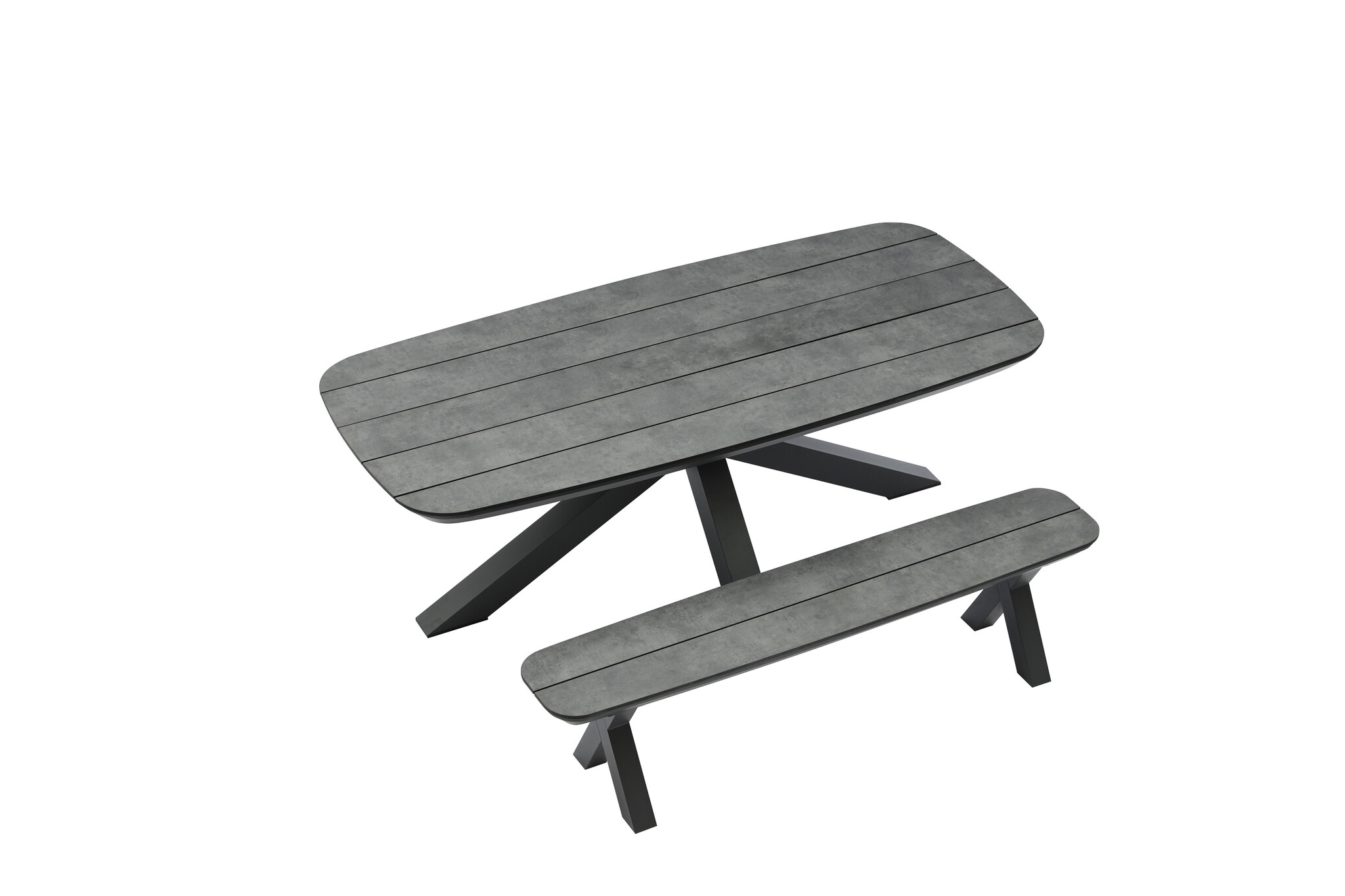 ZOMER-Sens-Line - Bradford Tuintafel - 220x100cm - HPL Grijs