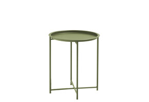 ZOMER-Sens-Line - Nora Bijzettafel - Ø46cm - Metaal Groen