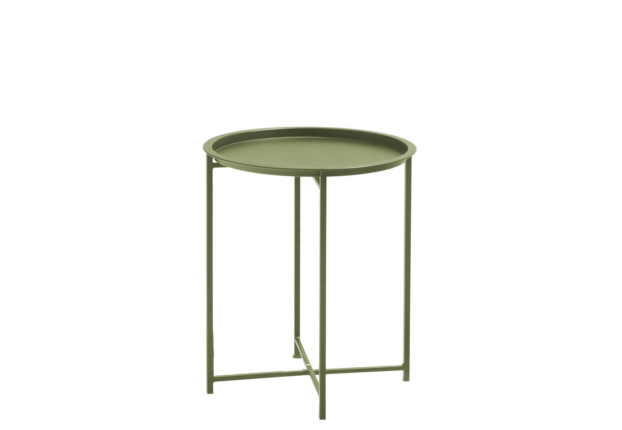 Sens-Line - Nora Bijzettafel - Ø46cm - Metaal Groen