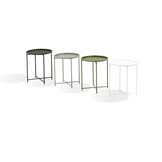 ZOMER-Sens-Line - Nora Bijzettafel - Ø46cm - Metaal Groen