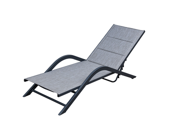 ZOMER-Sens-Line - Trento Loungestoel - 192x60x88cm - Grijs