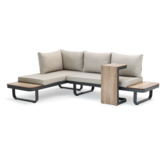 ZOMER-Sens-Line - Palmos Loungeset - Multifunctioneel - Aluminium - Taupe