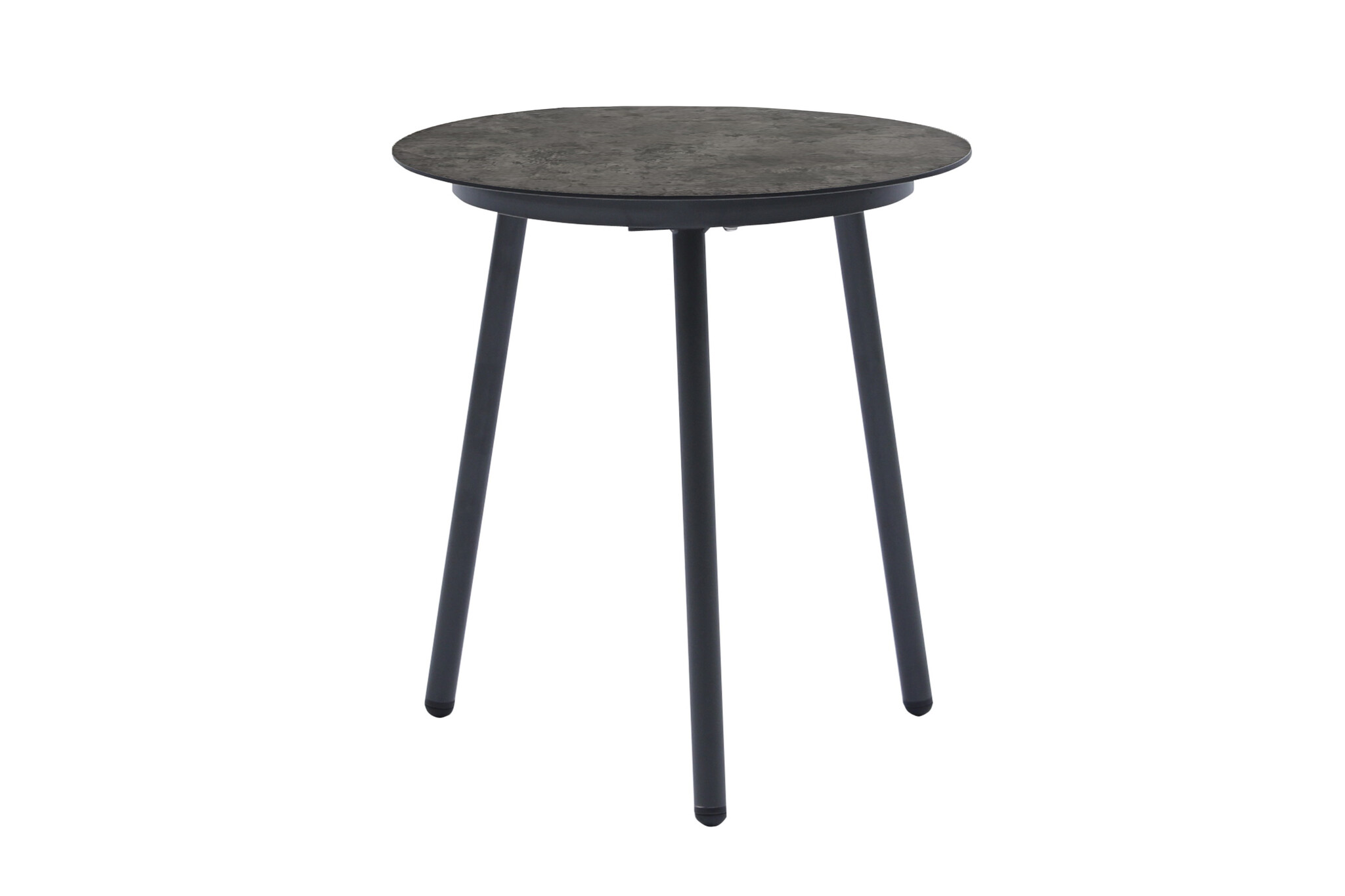 ZOMER-Sens-Line - Elena Bijzettafel - Ø50cm - Kunststof Grijs