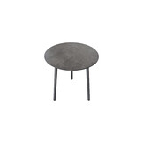 ZOMER-Sens-Line - Elena Bijzettafel - Ø50cm - Kunststof Grijs