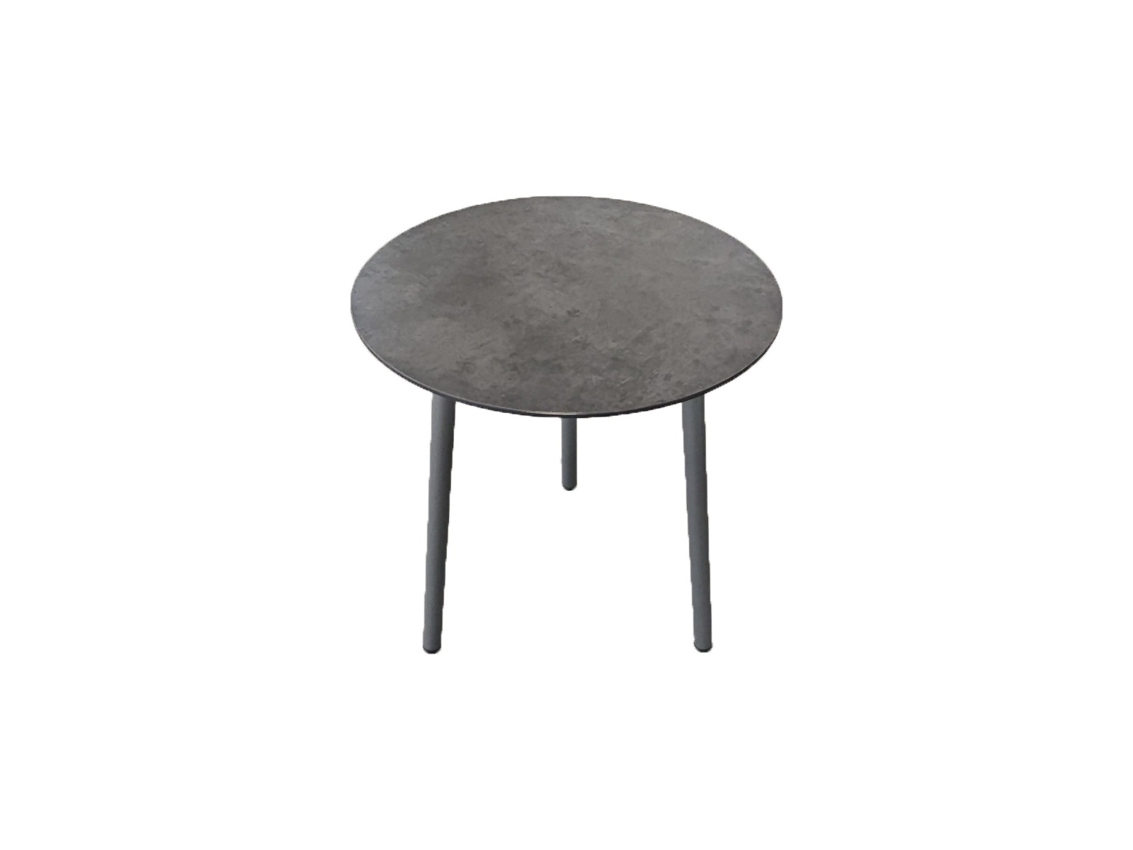 ZOMER-Sens-Line - Elena Bijzettafel - Ø50cm - Kunststof Grijs