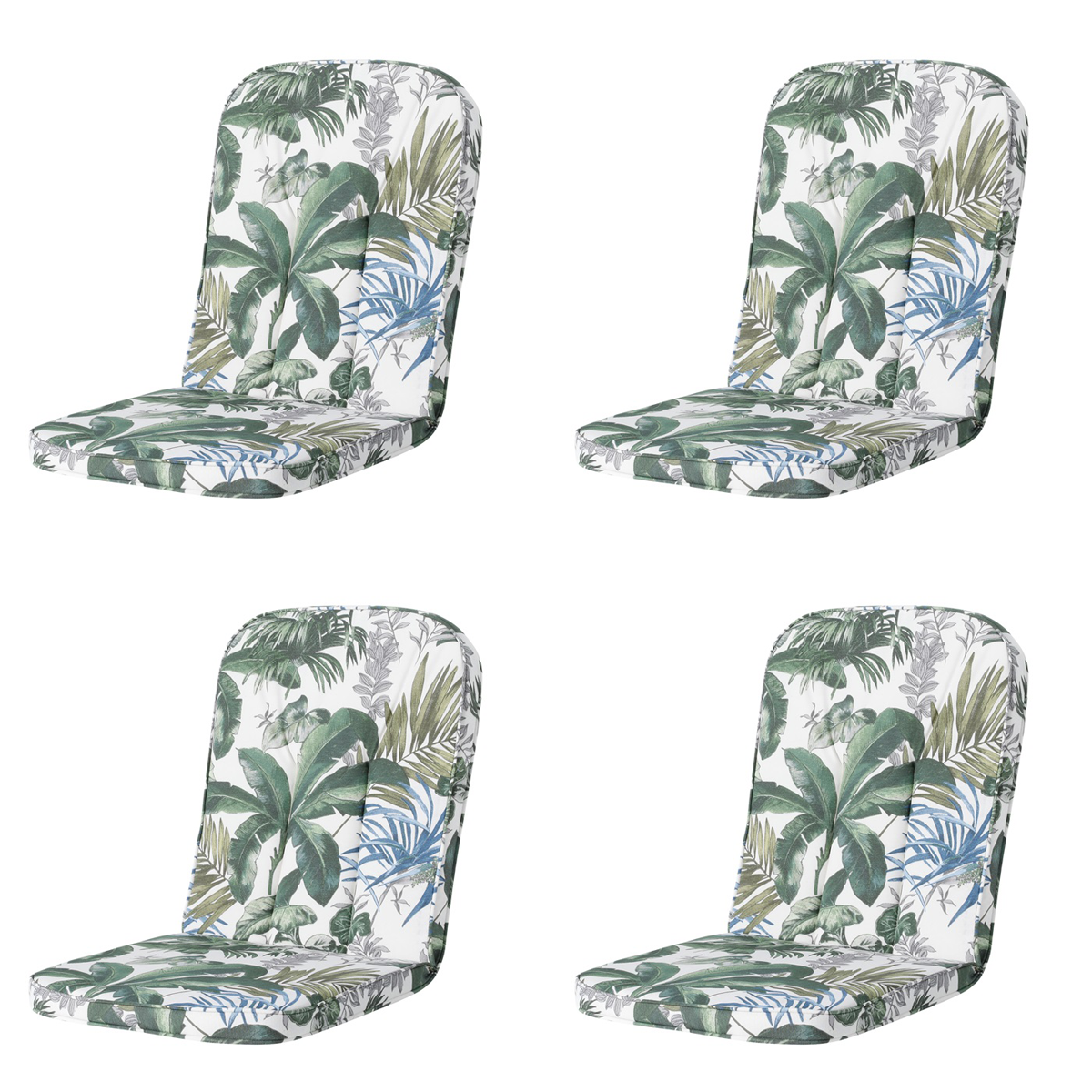 Madison -  Tuinkussen Carlo / Calvia Bliss blue - Ca. 100x48 cm - Set van 4