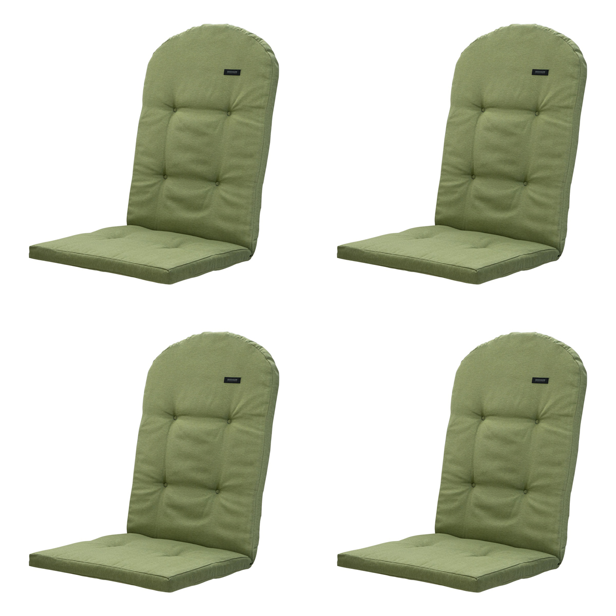 Madison - Tuinkussen Bearchair Panama sage - Ca. 128x48 cm - Set van 4