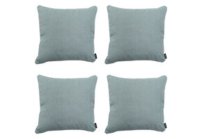 Madison -  Sierkussen Silver canvas eco+ - Ca. 50x50 cm - Set van 4