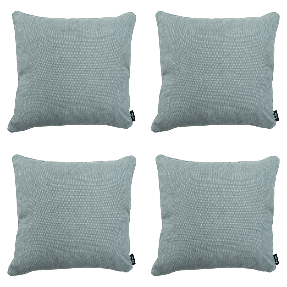 Madison -  Sierkussen Silver canvas eco+ - Ca. 50x50 cm - Set van 4