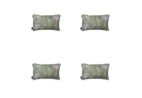 Madison -  Sierkussen Donna green canvas eco+ - Ca. 30x50 cm - Set van 4