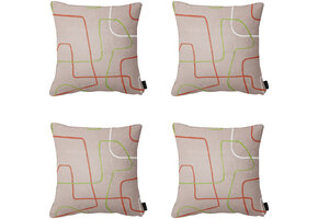 Madison -  Sierkussen Joah terra - Ca. 50x50 cm - Set van 4